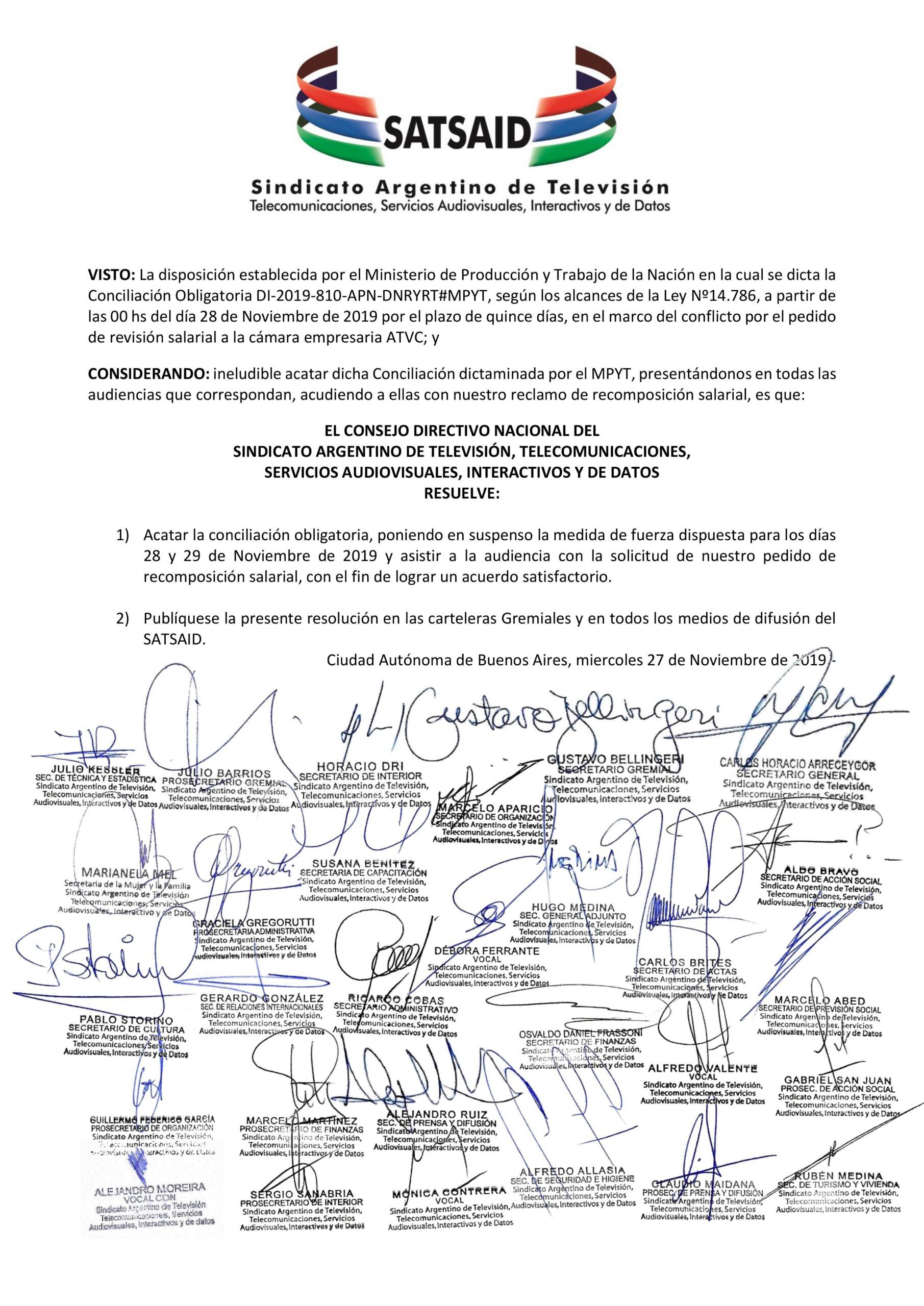 Conciliación obligatoria en circuitos cerrados