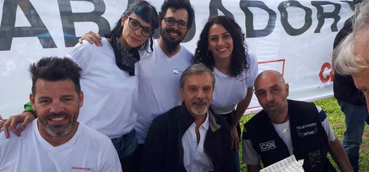 24M: Lxs compañerxs de C5N también se hicieron escuchar