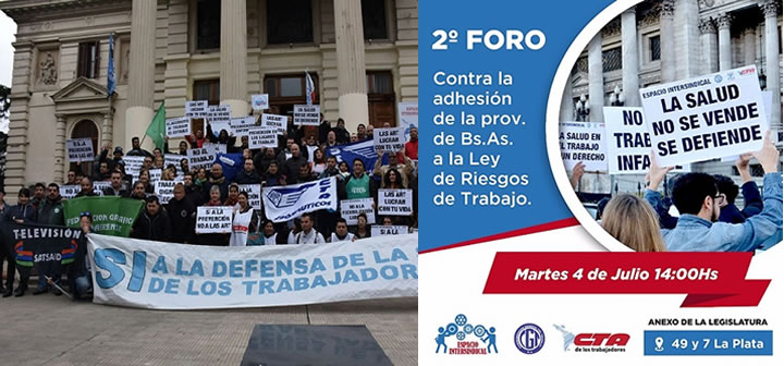 2º FORO contra Ley de Riesgos de Trabajo
