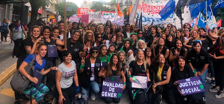 8M – Gran presencia las mujeres del SATSAID en todo el país