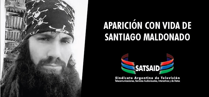 Aparición con vida de Santiago Maldonado