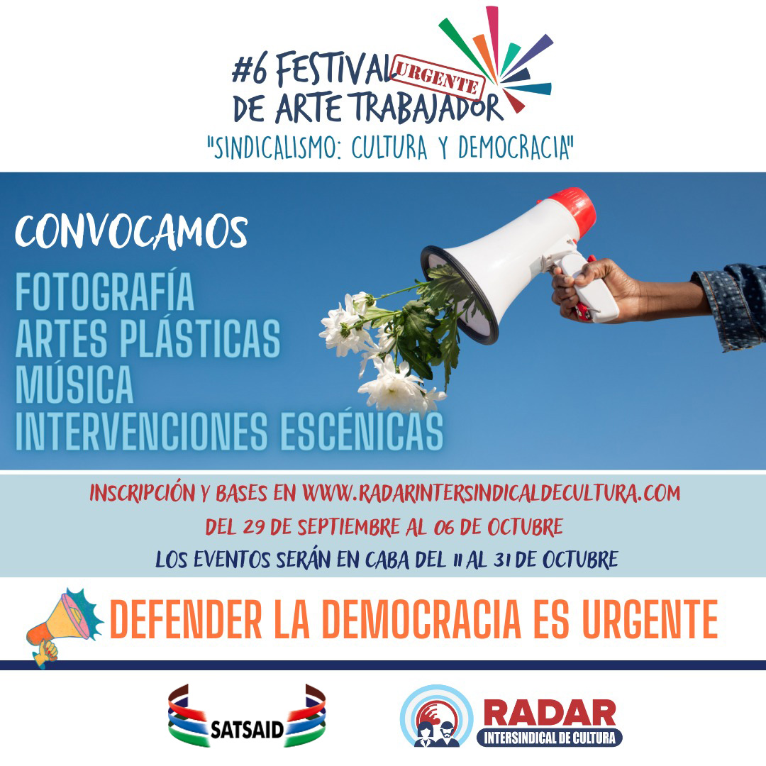 CONVOCATORIA DE OBRAS PARA EL FESTIVAL URGENTE DE ARTE TRABAJADOR