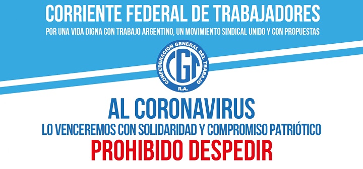COVID-19: COMUNICADO DE LA CORRIENTE FEDERAL DE TRABAJADORES