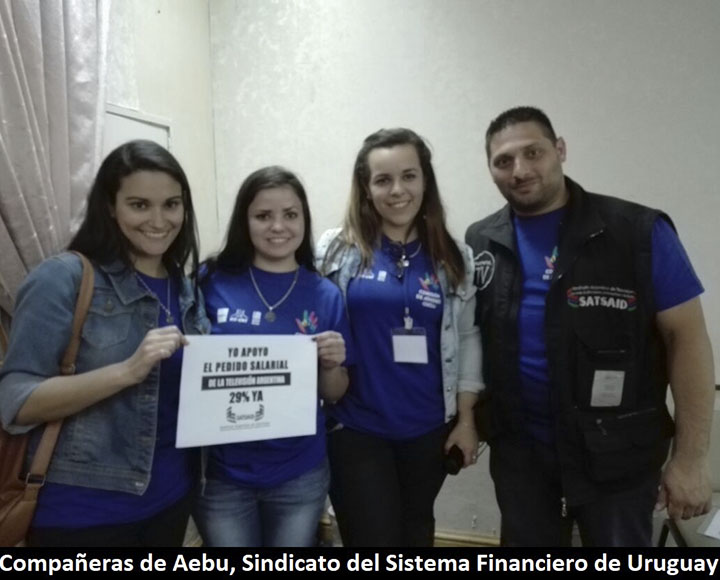 Apoyo internacional al reclamo salarial del SATSAID