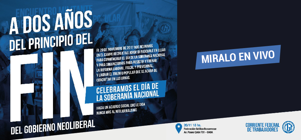 Conferencia de prensa de la Corriente Federal de Trabajadores: aportes al Acuerdo Económico y Social