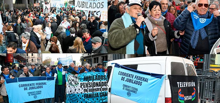 Corriente Federal de Jubilados, SATSAID presente