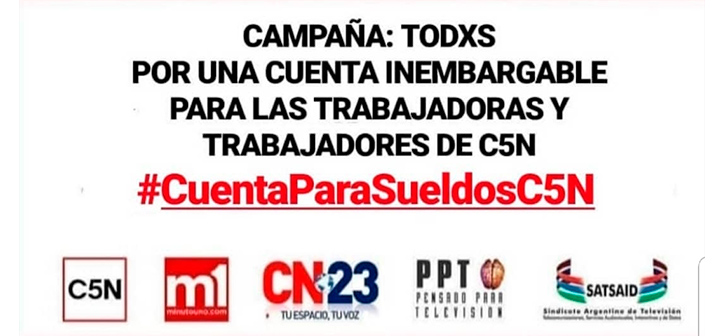 Cuenta para sueldos C5N