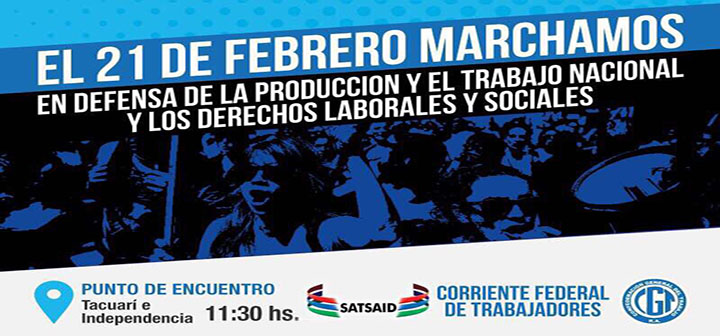EL 21 DE FEBRERO MARCHAMOS