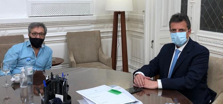 EL SECRETARIO GENERAL DEL SATSAID SE REUNIÓ CON SERGIO MASSA