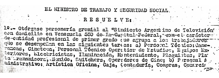 Efemérides: Personería Gremial, 56 años