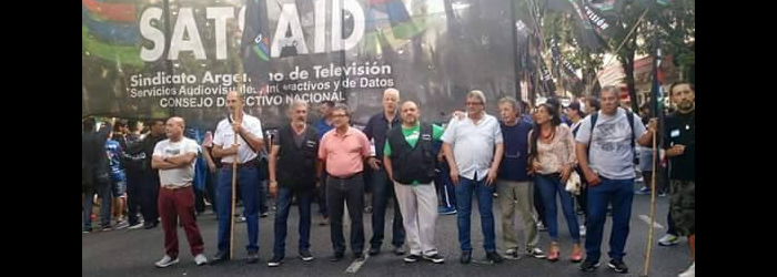 El SATSAID defendiendo la ley de medios