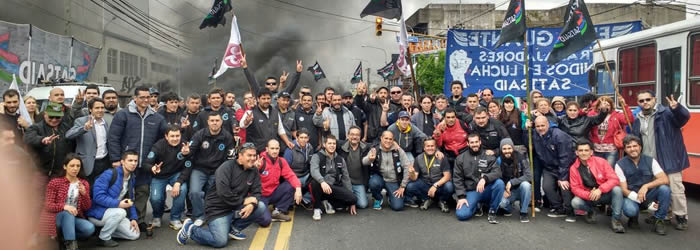 El SATSAID se movilizó por despidos en Canal 26