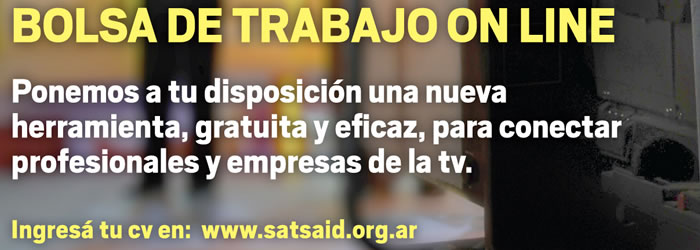 Estás en la bolsa, trabajás en la TV