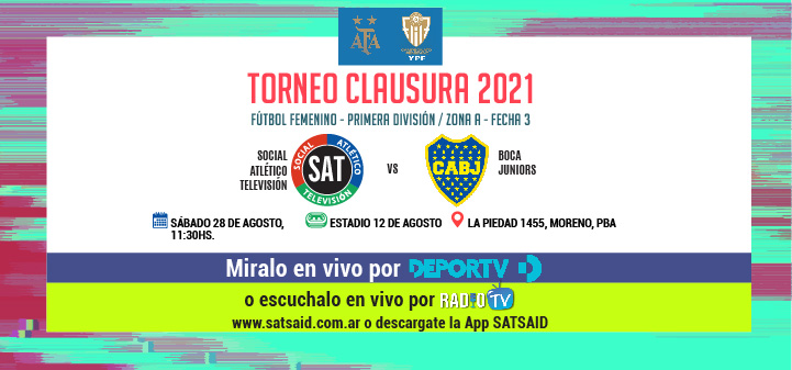 FUTBOL FEMENINO: EL SAT SE MEDIRÁ ANTE BOCA Y BUSCARÁ LA PRIMERA VICTORIA