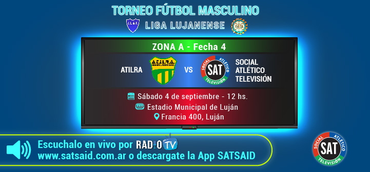 FÚTBOL MASCULINO: EL SAT QUIERE MANTENER LA RACHA Y SEGUIR PUNTERO EN LA ZONA A