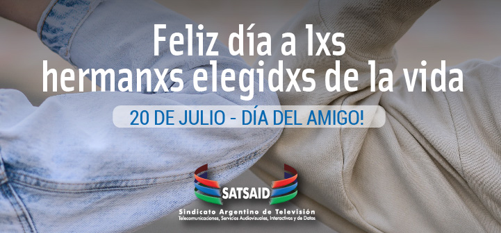 Feliz día del amigo