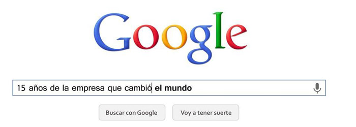 Google, 15 años