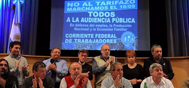 Gremios contra el tarifazo