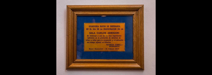 Homenaje al cro. Arrigoni en Villarino