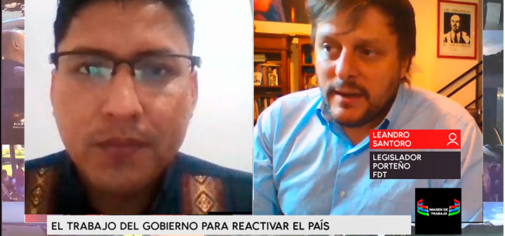 IMAGEN DE TRABAJO: CON LEANDRO SANTORO Y ORLANDO POZO