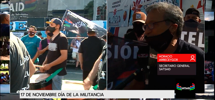 IMAGEN DE TRABAJO: LA CARAVANA POR EL DIA DE LA MILITANCIA Y QUÉ PASÓ CON EL ARA SAN JUAN