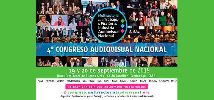 Mirá en vivo el 4to Congreso Audiovisual Nacional
