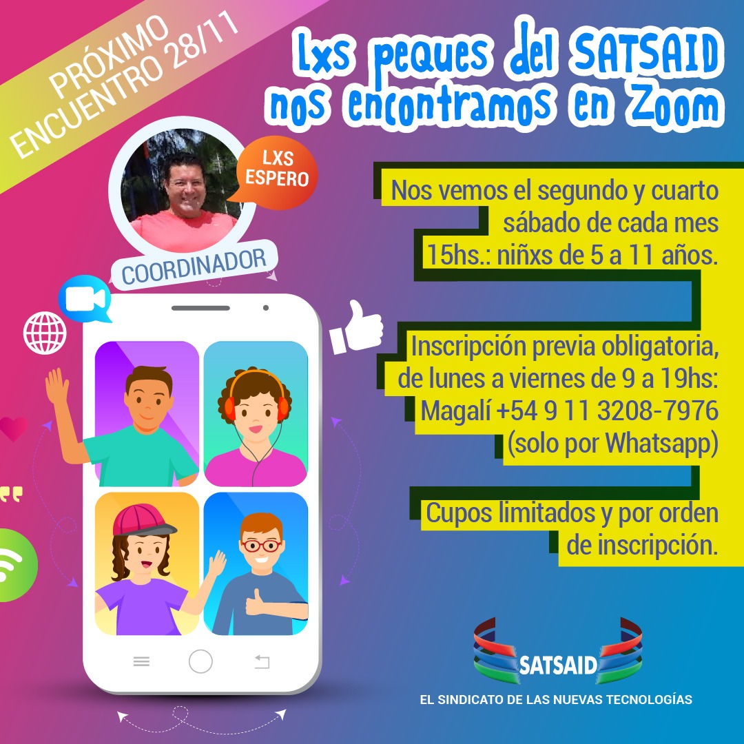 SE VIENE EL SEGUNDO ENCUENTRO DE NOVIEMBRE DE LXS PEQUES DEL SATSAID