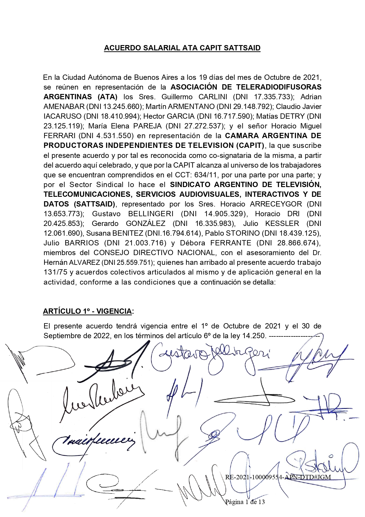 <strong></noscript>SE FIRMÓ EL AUMENTO DEL 45% ENTRE SATSAID Y LAS CÁMARAS EMPRESARIAS ATA Y CAPIT</strong> 