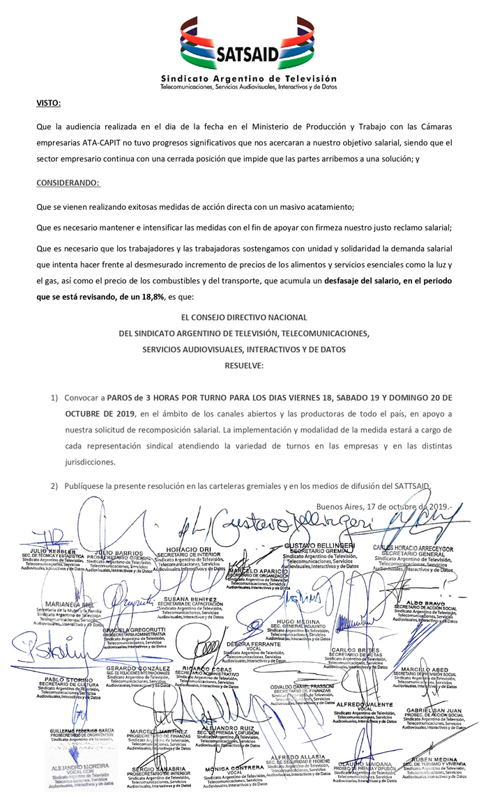 #LaTVPara viernes 18, sábado 19 y domingo 20 de octubre