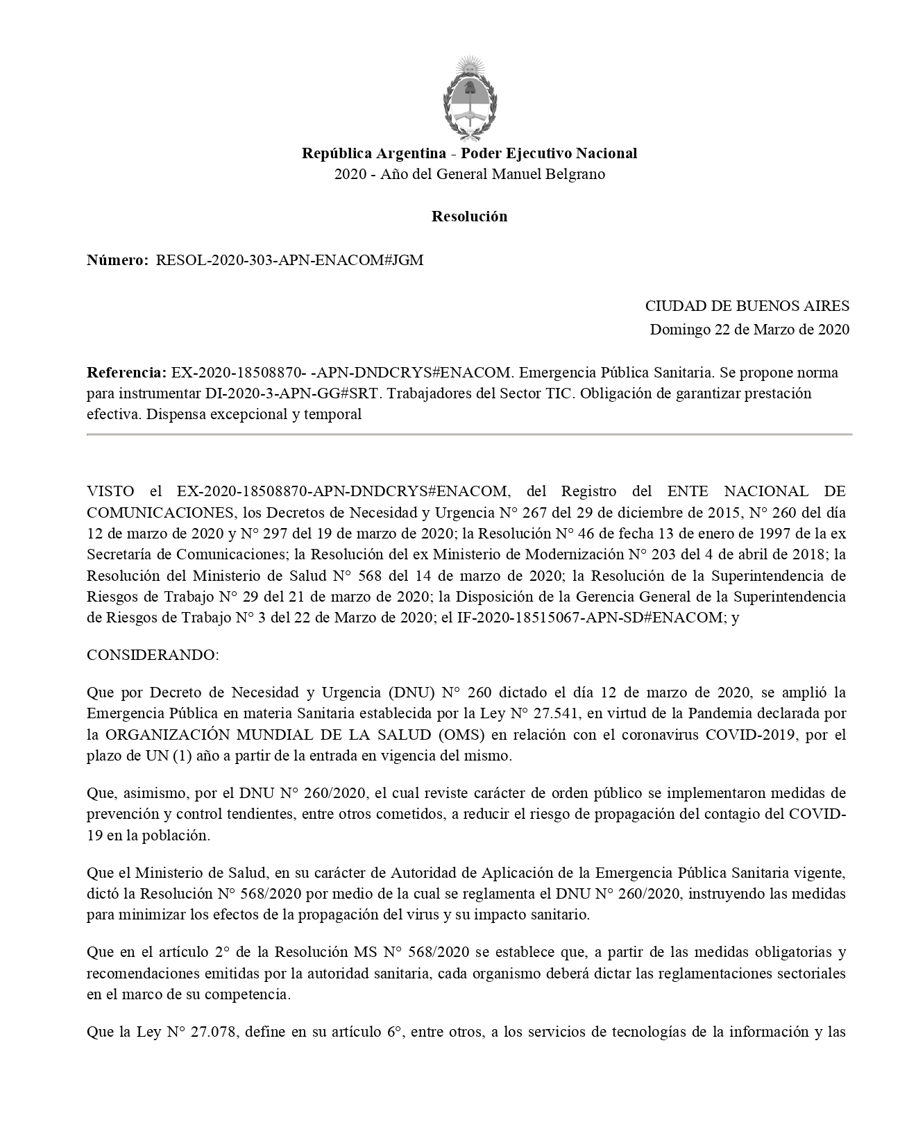 NUEVAS DISPOSICIONES DEL PODER EJECUTIVO PARA MEDIOS DE COMUNICACIÓN