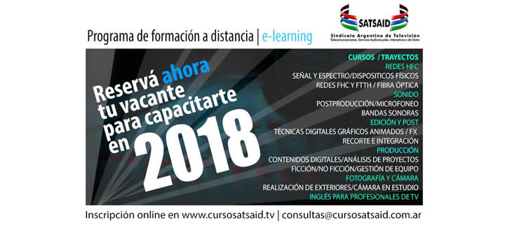 Reserva ahora tu vacante para capacitarte en 2018