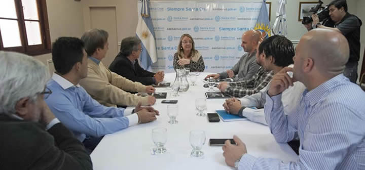 Reunión con Alicia Kirchner en Sta Cruz