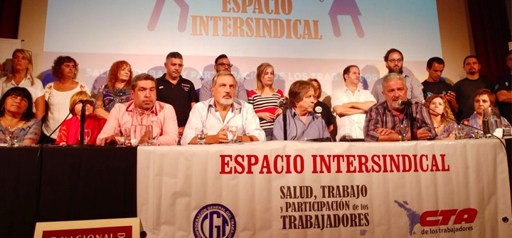 SE PRESENTÓ EL CICLO DE FORMACIÓN 2018 DEL ESPACIO INTERSINDICAL SALUD, TRABAJO Y PARTICIPACIÓN DE LOS TRABAJADORES