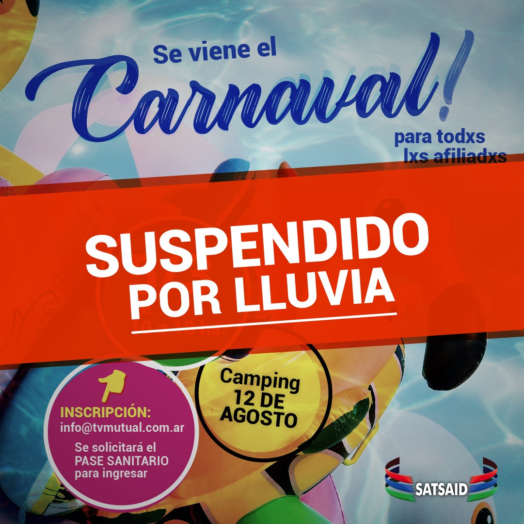 SE SUSPENDE POR LLUVIAS EL FESTEJO DE CARNAVAL EN MORENO