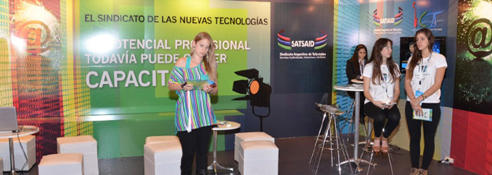 Stand de capacitación en Tecnópolis