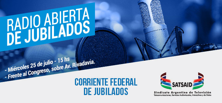 Sumate a la radio abierta de los jubilados
