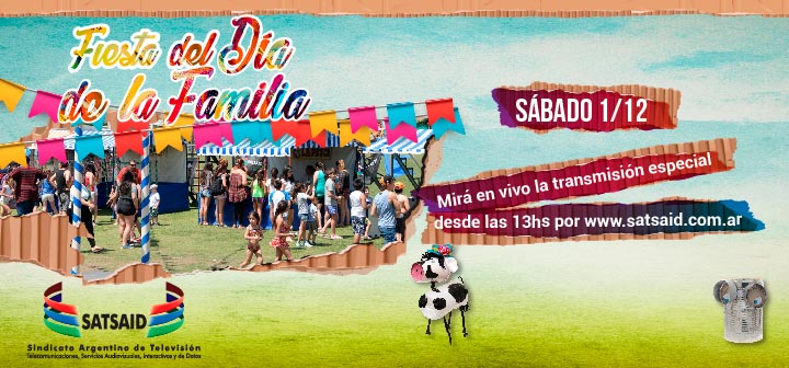 Transmisión en vivo desde la fiesta del Día de la Familia – Sábado 1/12 – 13hs