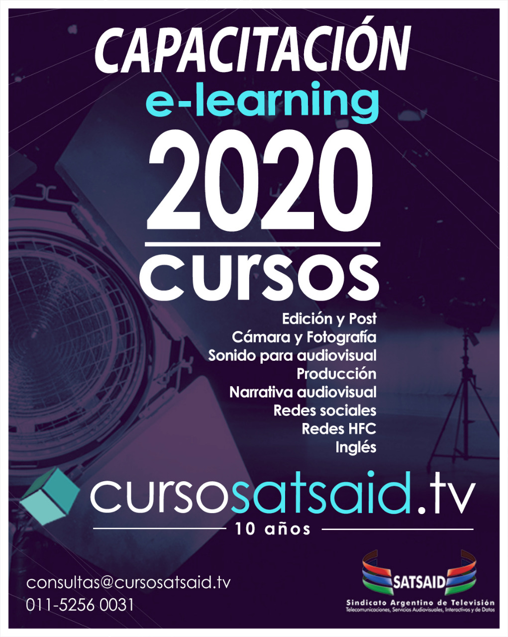 CURSOS SATSAID CUMPLE 10 AÑOS Y SE RENUEVA CON MÁS Y MEJORES SERVICIOS
