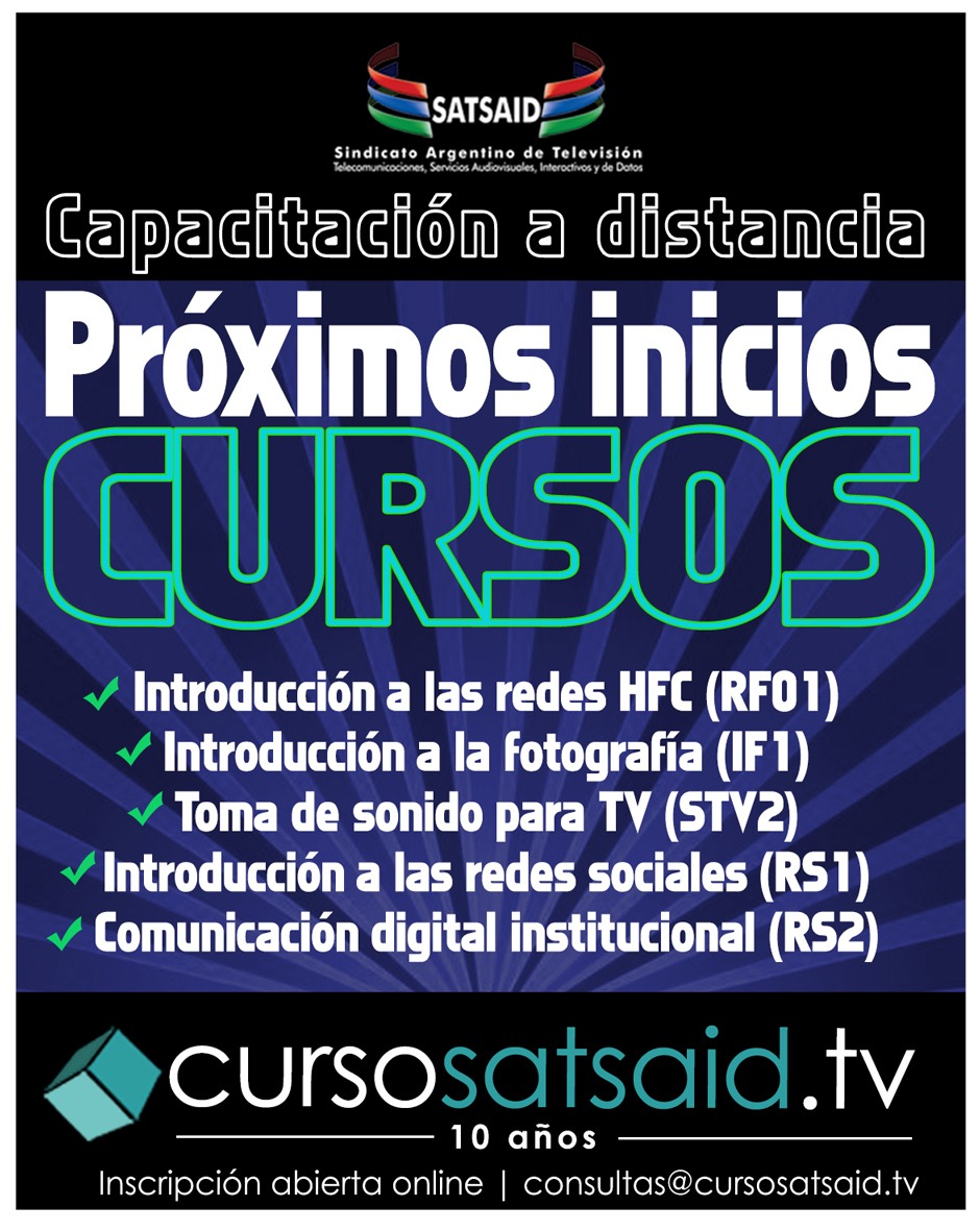 CONTINÚAN LAS CAPACITACIONES A DISTANCIA DEL SATSAID