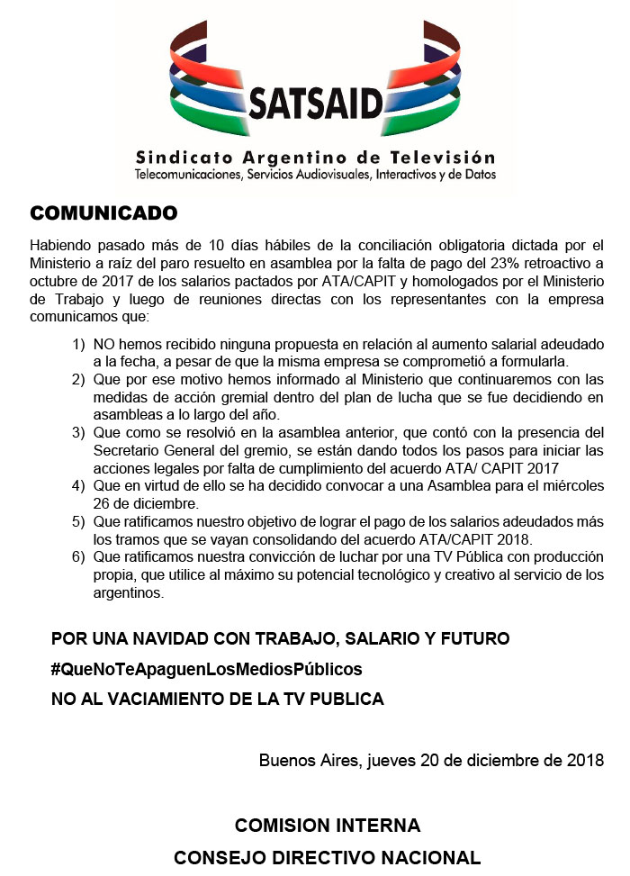 Conflicto en los medios públicos