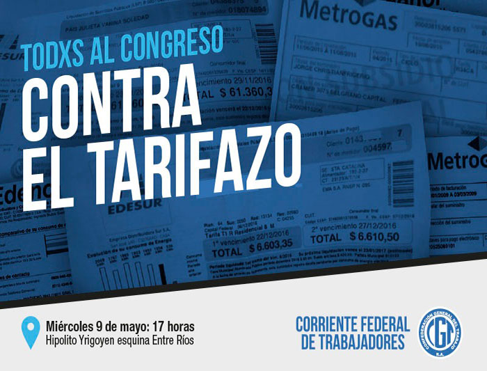 TODXS AL CONGRESO CONTRA EL TARIFAZO
