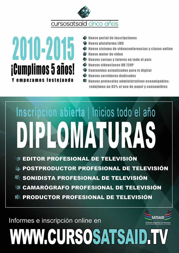 CURSOS SATSAID cumple 5 años