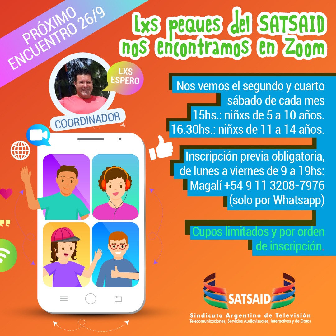 LxS PEQUES DEL SATSAID NOS ENCONTRAMOS EN ZOOM