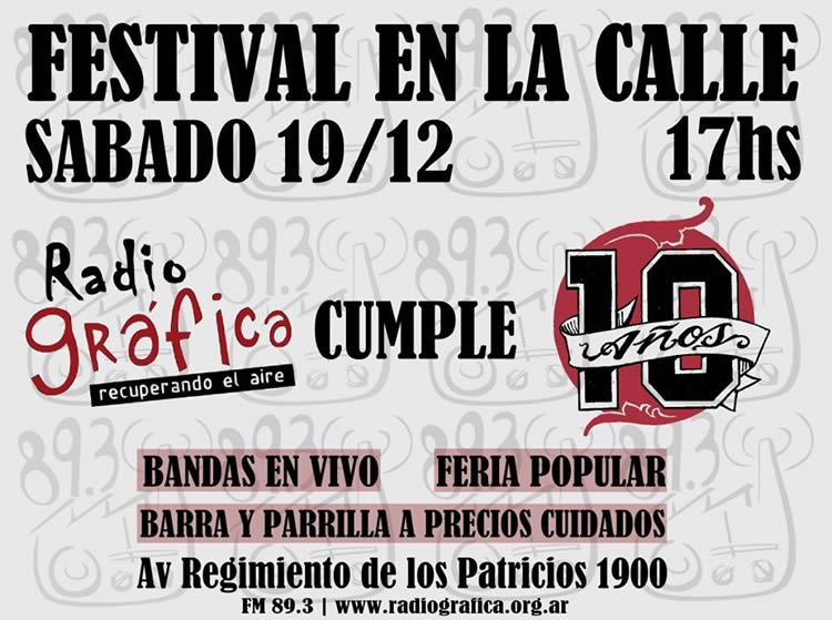 Festival por los 10 años de Radio Gráfica