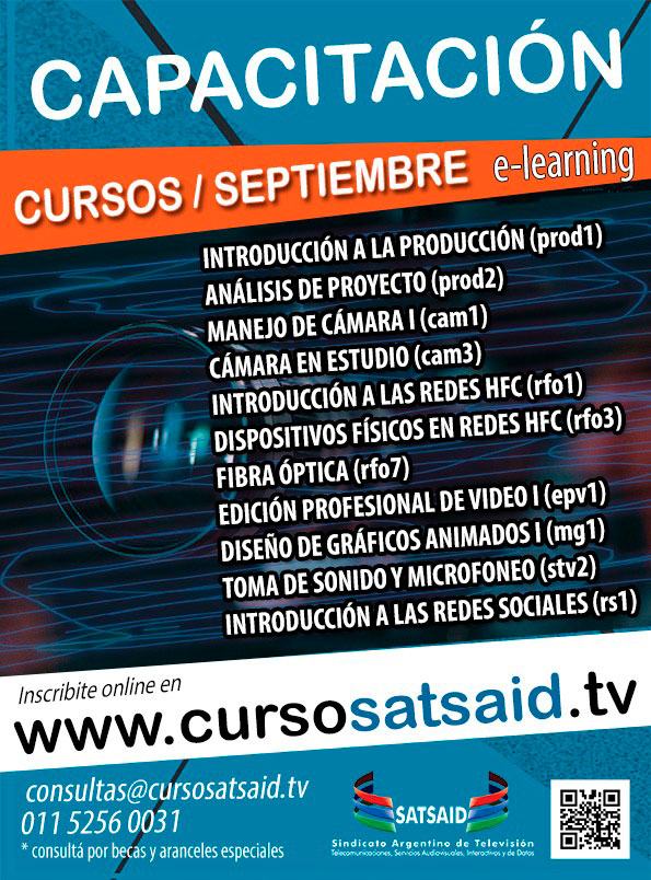 Cursos SATSAID – inicios en septiembre
