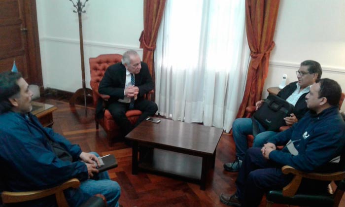 LA RIOJA: Reunión del SATSAID con el Ministro de Gobierno