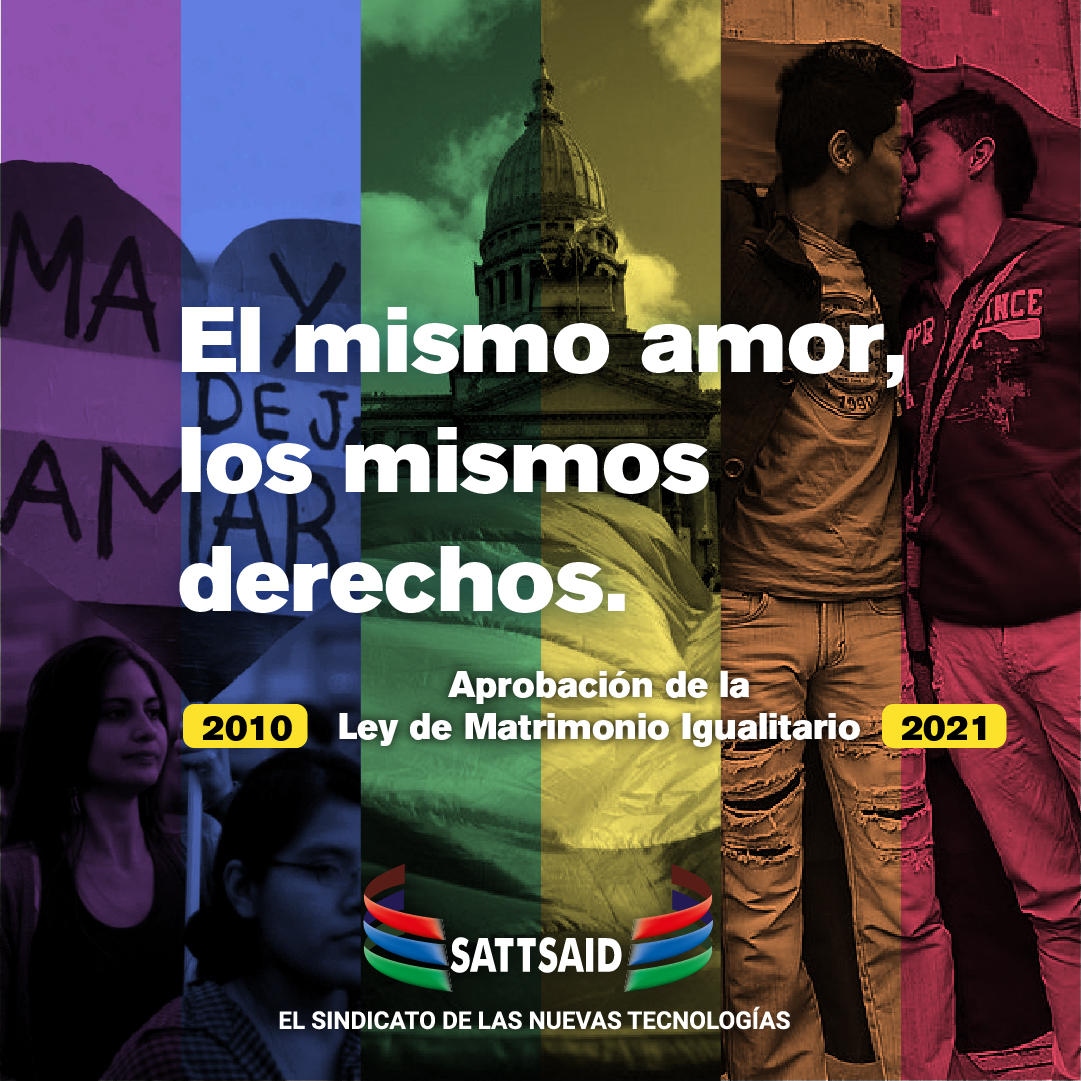 15 DE JULIO: A 11 AÑOS DE LA LEY DE MATRIMONIO IGUALITARIO