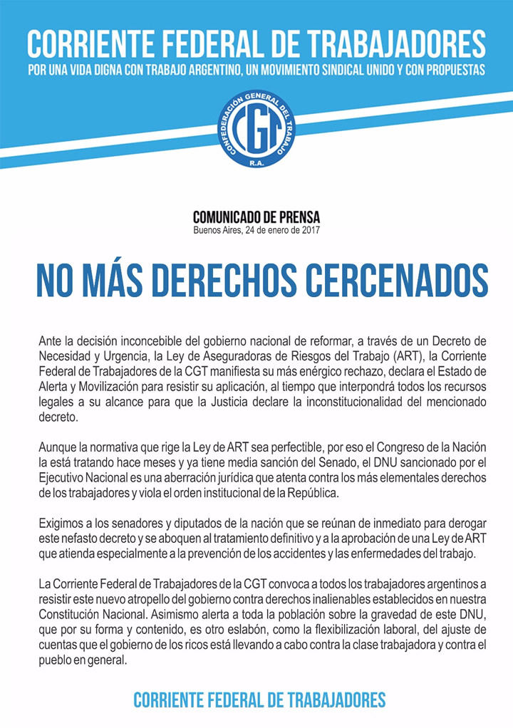 No más derechos cercenados