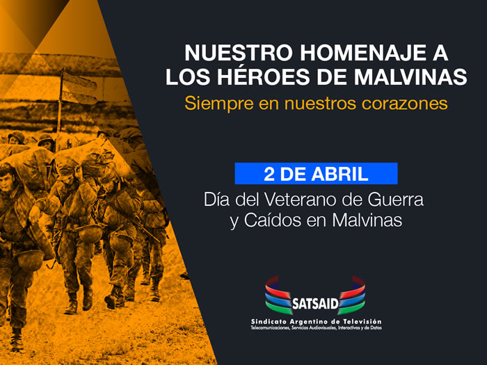 Nuestro homenaje a los héroes de Malvinas