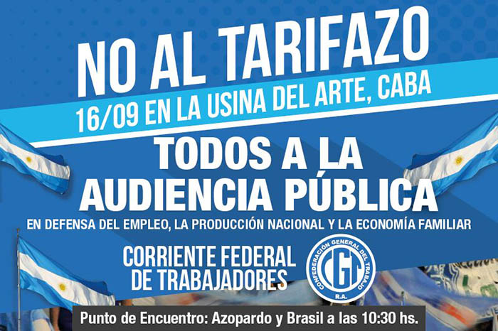 16/9 Marchamos contra el tarifazo